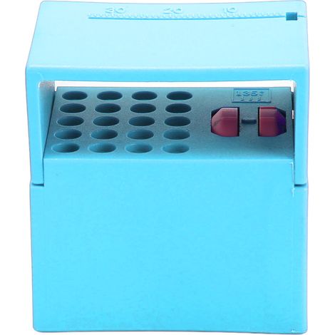 Boîte de nettoyage pour limes endodontiques autoclavable, porte-lime dentaire professionnel avec échelle de mesure, bleu clair (1/5)