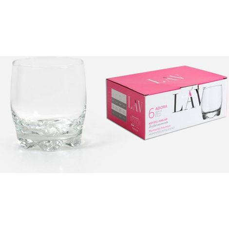29 cls vaso agua 290cc adora lav similar galassia - caja 6 unidades