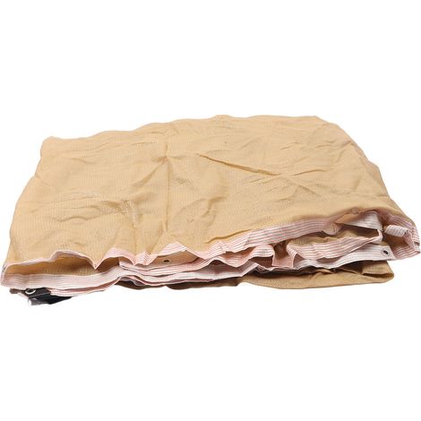 Toile d'ombrage jaune pour extérieur, idéale pour le jardin, protection solaire optimale, 4 x 3 mètres. (1/5)