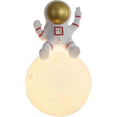 Kreative Astronauten-Wandleuchte, 3D-gedruckter Lampenschirm, LED, für Schlaf- oder Kinderzimmer, Astronauten-Design B (1/5)