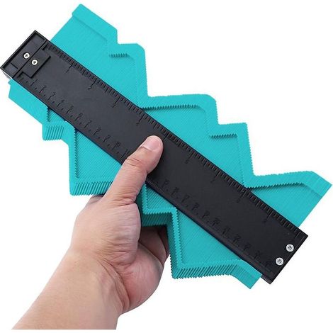 Jauge de Contour,Copieur de Contour Professionnel de 25cm de Bricolage Pour Les Menuisiers du Bois,Jauge de Profilé Pour Mesurer les Carreaux de Précision et les Objets Irréguliers (1/5)