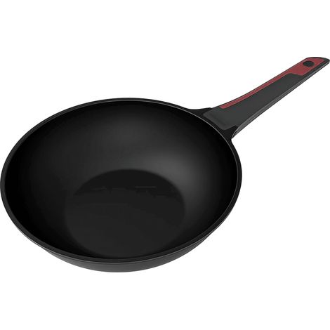 Cecotec Sartén Wok 28cm Revestimiento Antiadherente, Colección Gourmet+