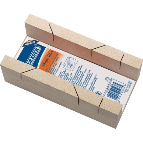 Draper 45238 Wooden Crosscut Saw Box for 230mm Faggio Hardwood Blade Storage (1/5)