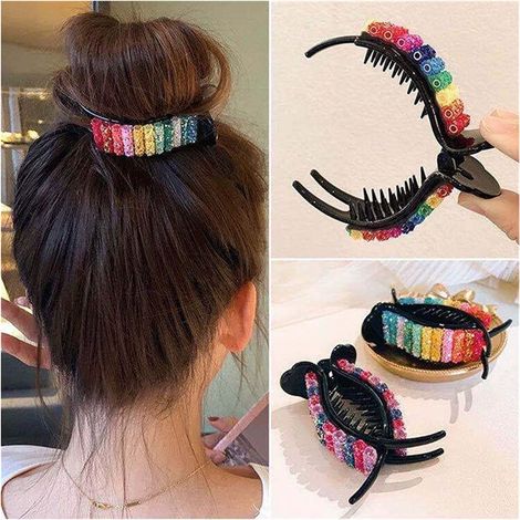 Barrettes Arc-en-Ciel pour Cheveux - Idéales pour Fêtes, Mariages et Cadeaux d'Anniversaire (1/5)
