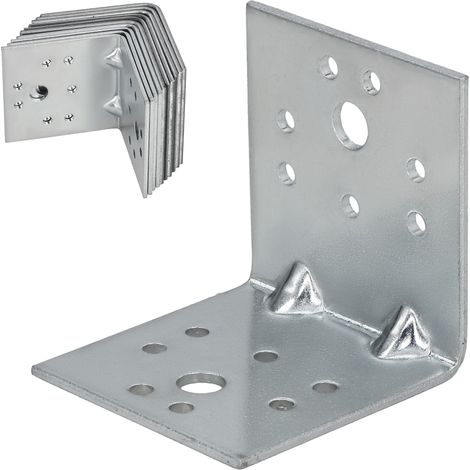 Équerre de charpentier renforcée, connecteur de construction 50 x 50 x 50 mm, lot de 12 pièces (1/5)