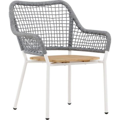 Chaise de Jardin "Amora" 88cm Gris (1/5)