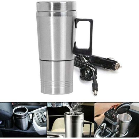 Autoheizungs-Thermoskanne, Edelstahl-Kaffeebecher (1/4)