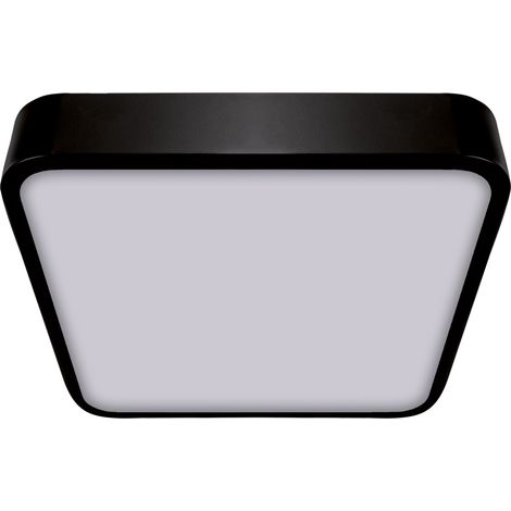 Lámpara de techo LED de 16 W, 1590 lm, 4000 K, negra, forma cuadrada tipo tótem, Ideus 03929 (1/2)