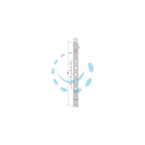 FRONTALE P/SERRATURE PORTE BLINDATE IN ACCIAIO INOX INT.37 FR2530 - (FR2530XAI37)