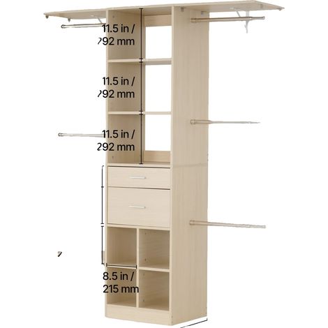 Étagères en bois, design personnalisable, résistant à l'humidité, 60x73x15.8inch (1/2)