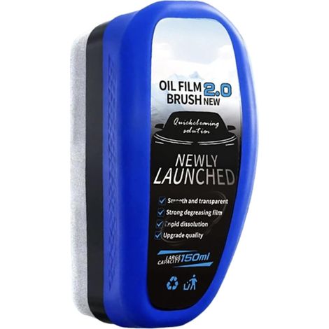 Brosse de nettoyage pour film d'huile sur les véhicules automobiles, 150 ml, nettoyant pour pare-brise Dissolvant pour film d'huile sur pare-brise – Pour une vision claire et une conduite sûre grâce (1/5)