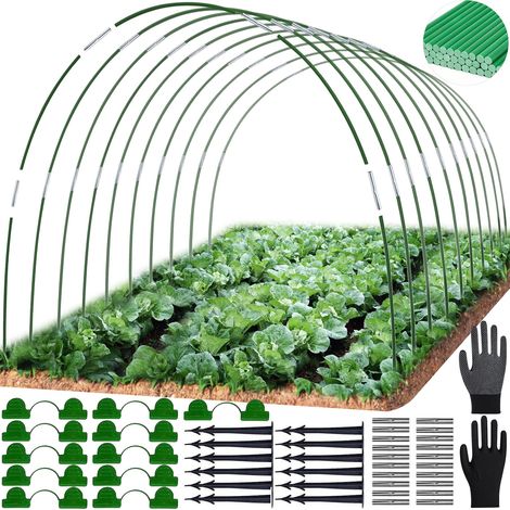 Arceau pour Serre Tunnel, Arceaux pour Serre Tunnel, Arceau pour Tunnel Serre de Jardin, Arceaux Serre de Jardin, Cerceau Serre Jardin, Kit de Maison de Cerceau de Jardin (1/5)