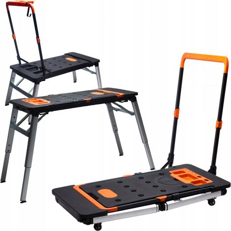 Tisch, Wagen, Plattform, Bock, Klappbarer Werkstattbock 7 in 1 Kraft&Dele (1/5)