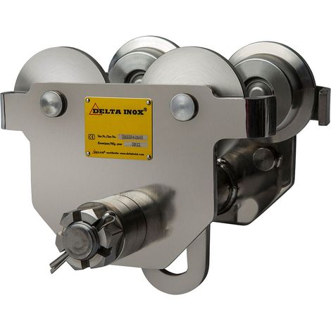 DELTA INOX Edelstahl Handfahrwerk Tragkraft 5,0t