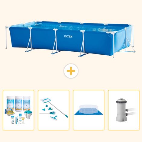 Intex Piscine Tubulaire Rectangulaire - 450x220x84 cm - 5-pièces S20848 (1/3)