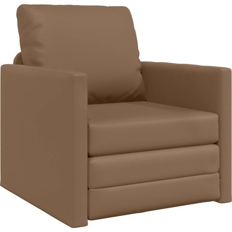 Canapé  Sofa-Lit 60cm Cappuccino Simili cuir