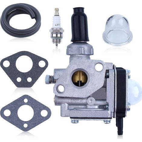 Kit de carburateur pour débroussailleuses Kawasaki TH43 TH48, comprend bougie, tuyau de carburant et joints. Remplace 15003-2547, 15004-2028 (1/5)