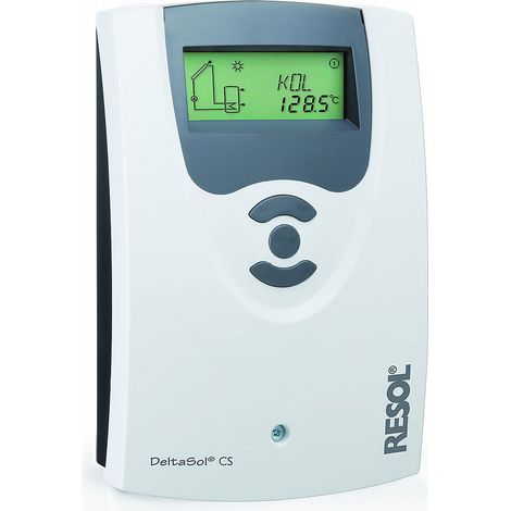 Centralina solare DeltaSol CS/2 con cavo adattatore PWM, completa di sonde