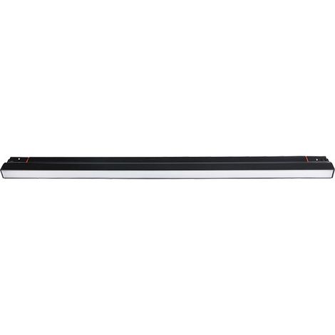 Spot LED Encastrable Magnétique Linéaire 20W 3000K Opale Variable Noir Sablé ZAMBELIS - 120 ° - Blanc chaud - 3000K (1/2)