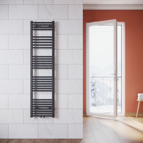 SONNI Heizkörper Badezimmer Badheizkörper mittelanschluss Handtuchwärmer Handtuchtrockner 1600x400mm Anthrazit