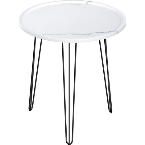 Petite table à thé sur le balcon, table d'appoint minimaliste sur la baie vitrée du salon, petite table ronde sur le chevet. (1/5)