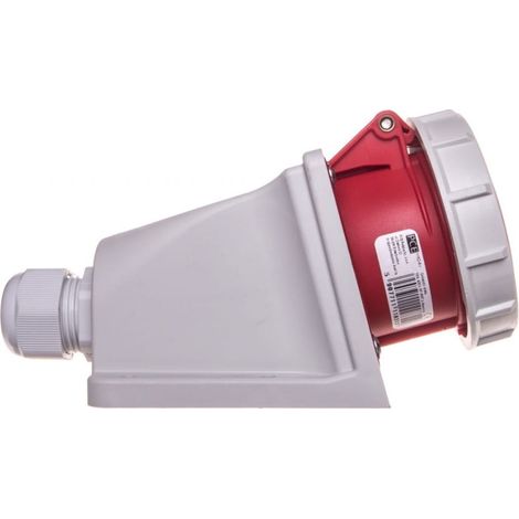 Presa fissa 16A 5P 400V rossa IP67 1152-6P