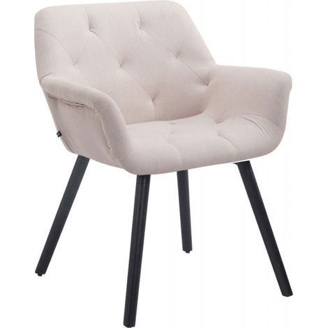Esszimmerstuhl Cassidy Stoff beige schwarz