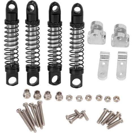 Satz mit 4 Stoßdämpfern aus Metall (vorne/hinten) für WPL D12 1/10, RC-Ersatzteile und -Upgrades, schwarz (1/5)