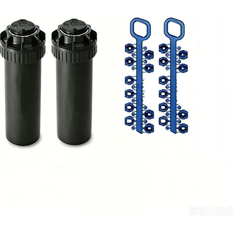 Lot de 2 Arroseur Rain Bird 5004-PC. Turbine portée de 7,6 à 15,2 mètres. Filetage femelle 3/4'' Arrosage professionnel de jardi (1/4)