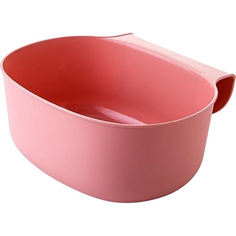 Porte d'armoire en plastique de cuisine, poubelle suspendue, poubelle, armoire, armoire, poubelle suspendue, boîte de rangement, organisateur 1 pièce (rose) (1/5)