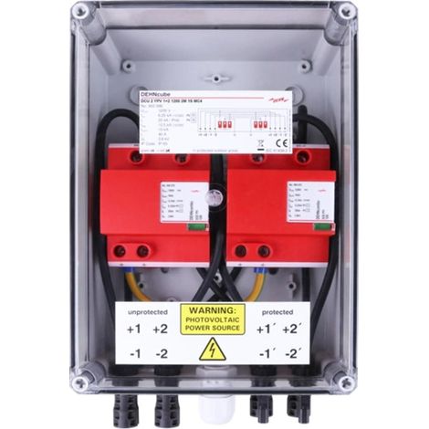 Caja de conexión de generador Dehn 900986 IP65 1200 V CC