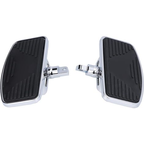 Repose-Pieds Arrière Plancher Arrière de Moto Repose-Pieds Larges pour Passager Acier de qualité Supérieure livré avec Accessoires de Montage Faciles et Rapides à Installer (1/5)