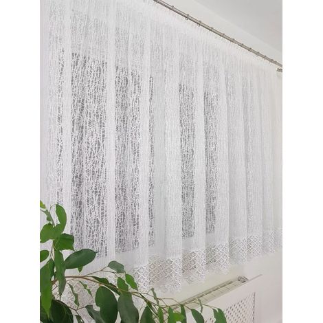 Un rideau jacquard à la mode, orné de dentelle guipure (1/5)
