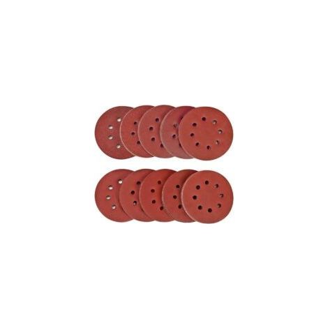 Lot de 100 disques abrasifs 125mm – Assortiment grains 40/80/120/180/320/400/600/800/1500/2000 – Oxyde d'aluminium pour métal et bois (1/5)