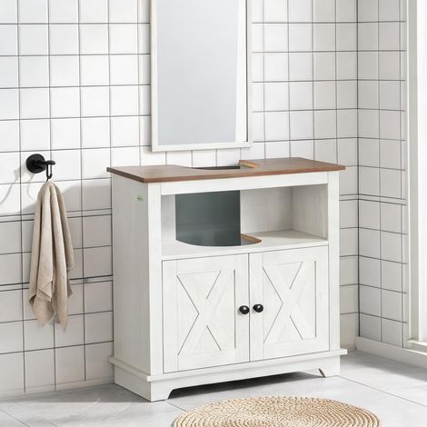 Meuble de salle de bain en melamina de Madera 60 x 30 x 60 cm (1/5)