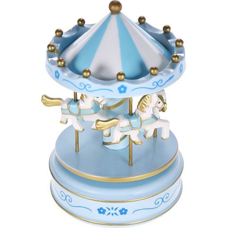 Irovami Boîte à musique carrousel, mélodie classique, cadeau musical pour enfants, anniversaire, Noël ou autres fêtes. (1/5)