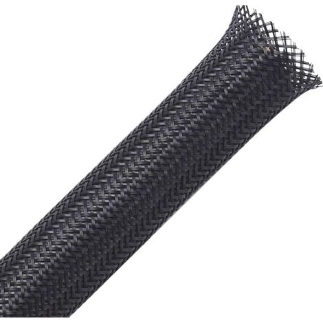 10mm-30m Expandable Braided Cable Sleeve, Cable Cover, Cable Organizer, Cable Protector for Automotive Cables and Wires - Black (1/4)