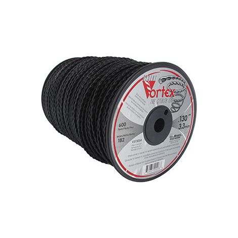 Bobine fil nylon VORTEX 183 m diamètre 3,30 mm – Conçu pour débroussailleuse – Coupe nette sans éclat – Adaptable à divers usages (1/3)