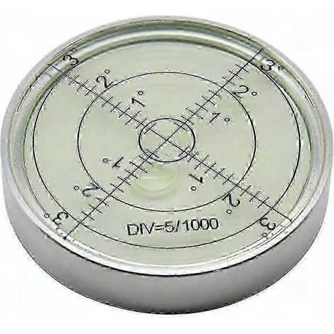 Niveau à bulle rond haute précision pour surface, bullseye niveau de chantier, niveau à bulle sphérique de mesure (1/5)