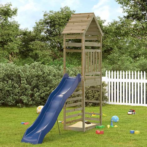 Parque infantil de exterior madera de pino impregnada