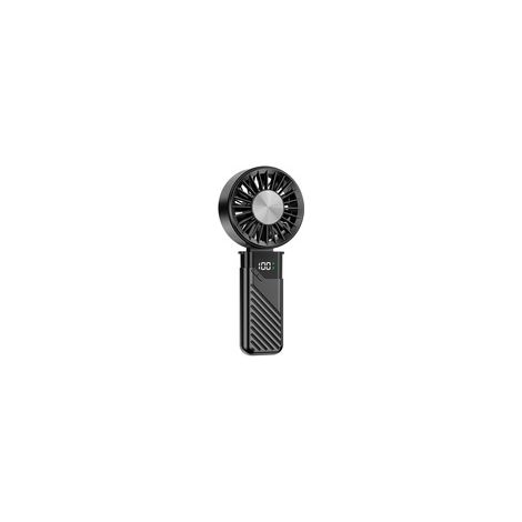 Mini ventilatore portatile, ventilatore portatile silenzioso ricaricabile tramite USB con 5 velocità, piccolo ventilatore tascabile pieghevole, ventilatore portatile per ufficio e uso esterno (nero)