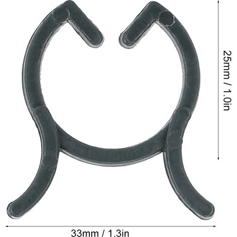 Attaches pour Plantes - 200Pcs Support de Tiges Jardins Clips Fixation PP 25mm (1/5)