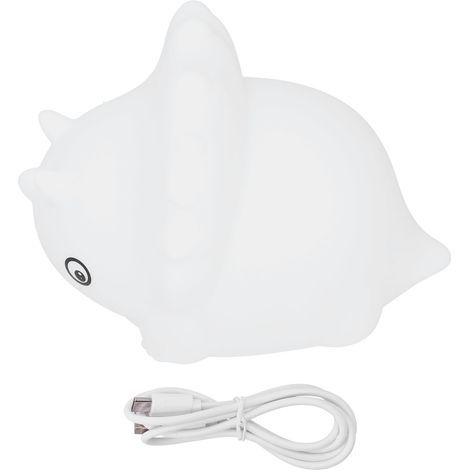 LED 7 couleurs lampe de chevet en silicone USB pour chambre (1/5)