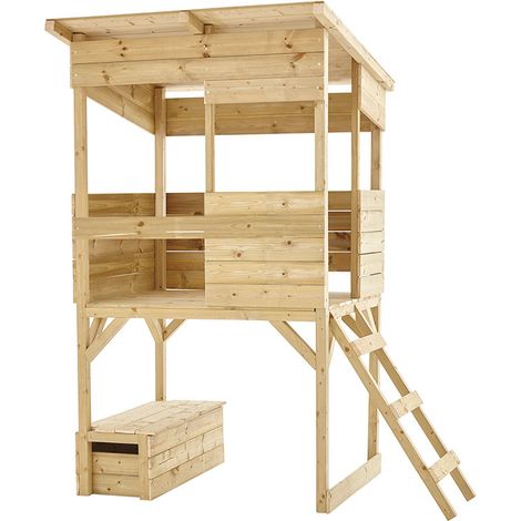 Westmann Holz Stelzenhaus Wildnis Natur 114x167x205 cm