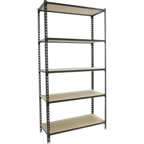 Simonrack Metallregal Anthrazit Holz Robust