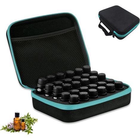 30 Tous Boite angement Huiles Essentielles 5 ML/10 ML/15 ML,Tousse Huile Essentielle Voyage,Coffet Aomathéapie angement Potable,Sac de Tanspot pou Huile Essentielle Suppot