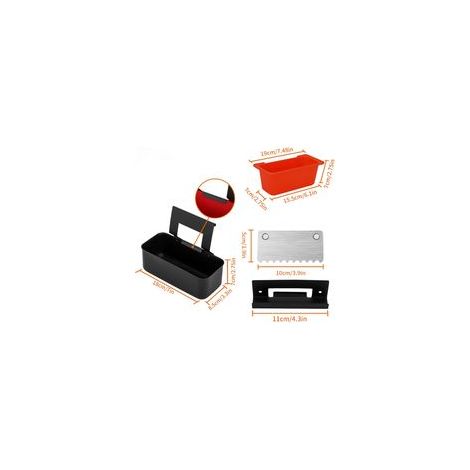 Récupérateur de graisse pour chauffante, doublures de gobelets à graisse,Kit de séparateur de graisse d'accessoires pour plancha Récupérateur de graisse réutilisable