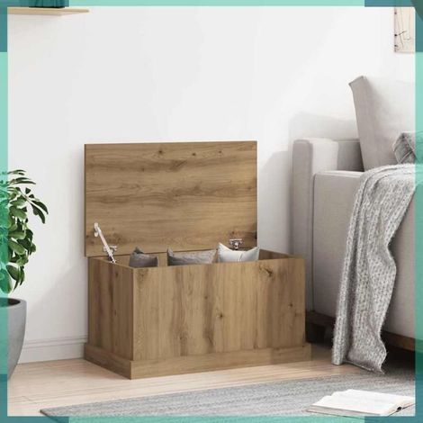 857162 Botes de rangement chêne artisanal 70x40x38 cm bois ingénierie (1/5)