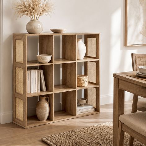 Etagere - HOME DECO FACTORY - Modulable - 6 Cases - Marron (1/6)