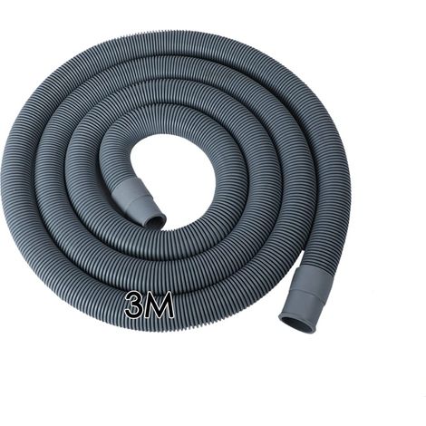 3 Meter Tuyau de Vidange Universel, Tuyau de vidange pour machine à laver, Tuyau D'évacuation D'eau,Vidange Universel pour Lave-linge et Lave-vaisselle (3M) (1/5)